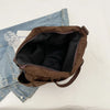 Multi-Pocket Corduroy Tote Bag – Large Capacity Casual Satchel for Travel, Work & Commute