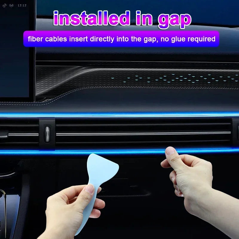 RGB Car Interior Ambient LED Strip Light with APP Control