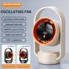 Portable USB Desk Fan with Oscillation and Digital Display