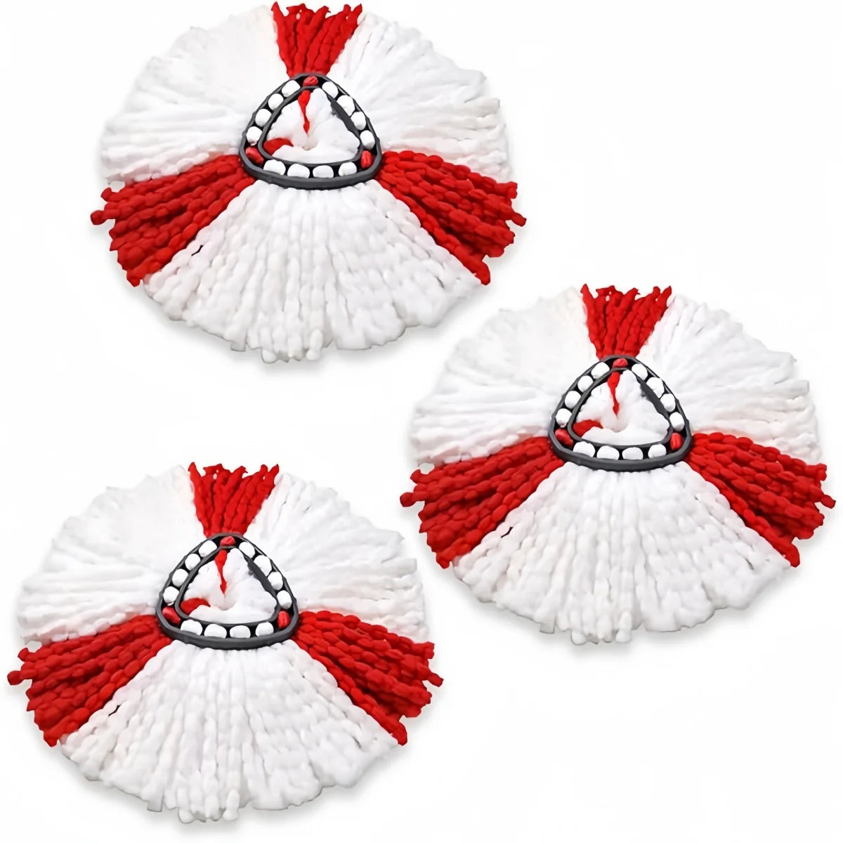 Replacement Microfiber Mop Head & Adjustable Handle for Spin Mop Systems