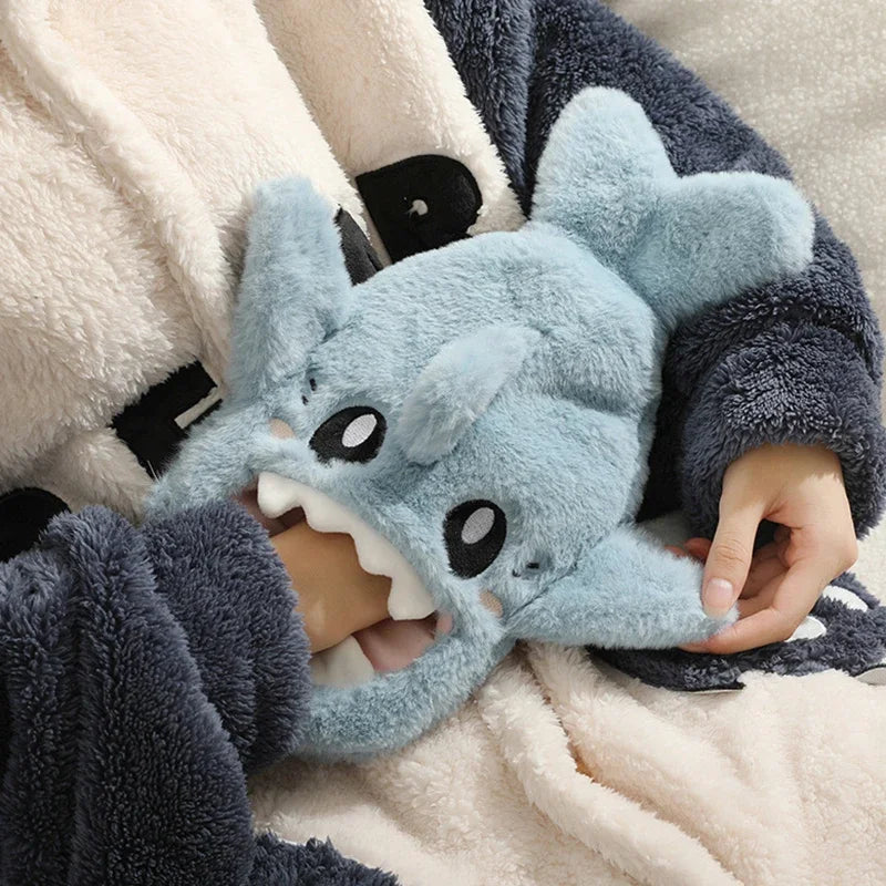 Plush Shark Hot Water Bottle with Detachable Cover