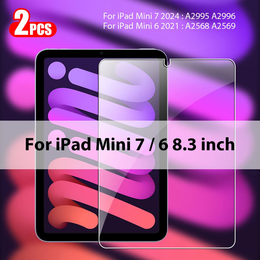 Premium Tempered Glass Screen Protector for iPad (2-Pack)
