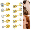 Double-Sided Cubic Zirconia Stud Earrings