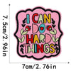 Embroidered Iron-On Patch with Cute Emblem Design