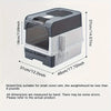 Enclosed Cat Litter Box with Drawer and Scoop