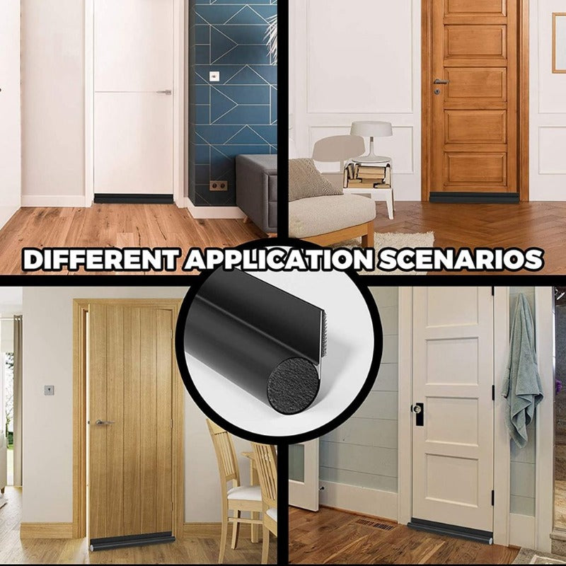 Adjustable Door Bottom Seal Strip Draft Stopper with Acoustic Foam