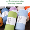 Soft Hollow Cotton Yarn for Knitting and Crochet