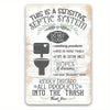 Vintage Metal Bathroom Sign - "This Is A Bathroom, Not An Internet Cafe"