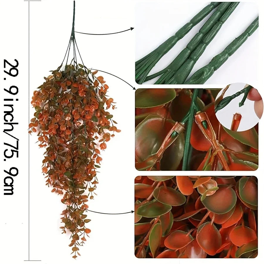 Artificial Flower Hanging Decorations for Autumn and Halloween (Set of 2)