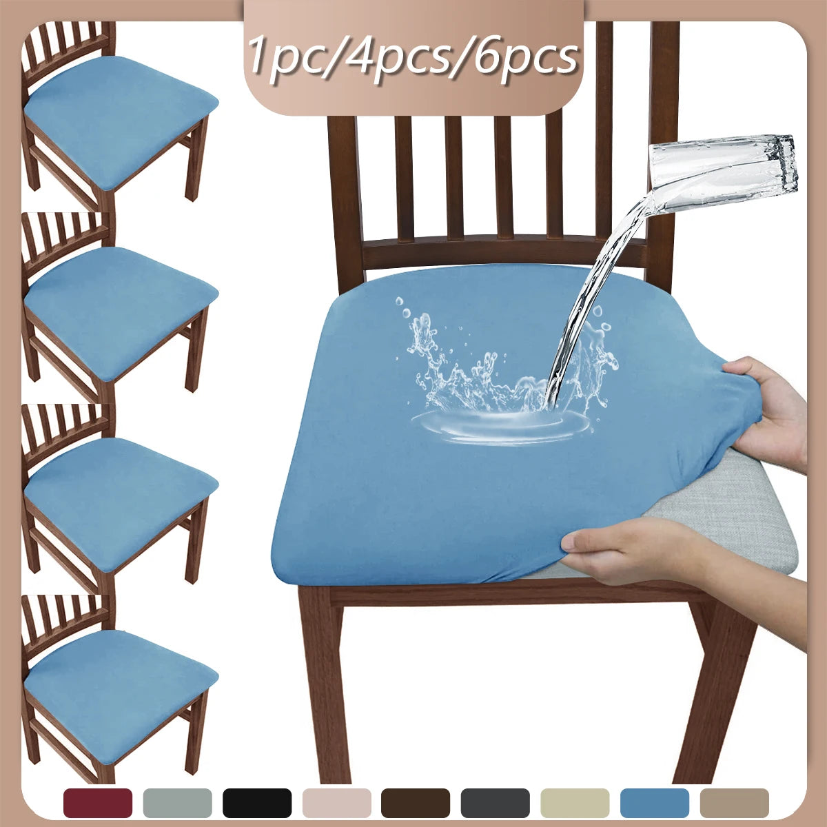 Non-Slip Stretch Bench Cover with Elegant Silk Touch