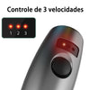 Close-up of a cordless rotary tool with three speed indicators labeled 1, 2, and 3.
