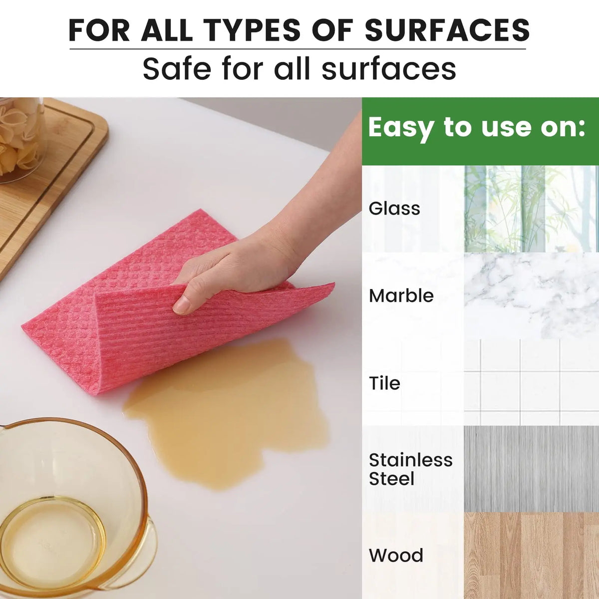 Reusable Cellulose Dish Cloths (5 Pack)