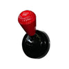 Red engine start button cover with a diamond pattern on a black base.
