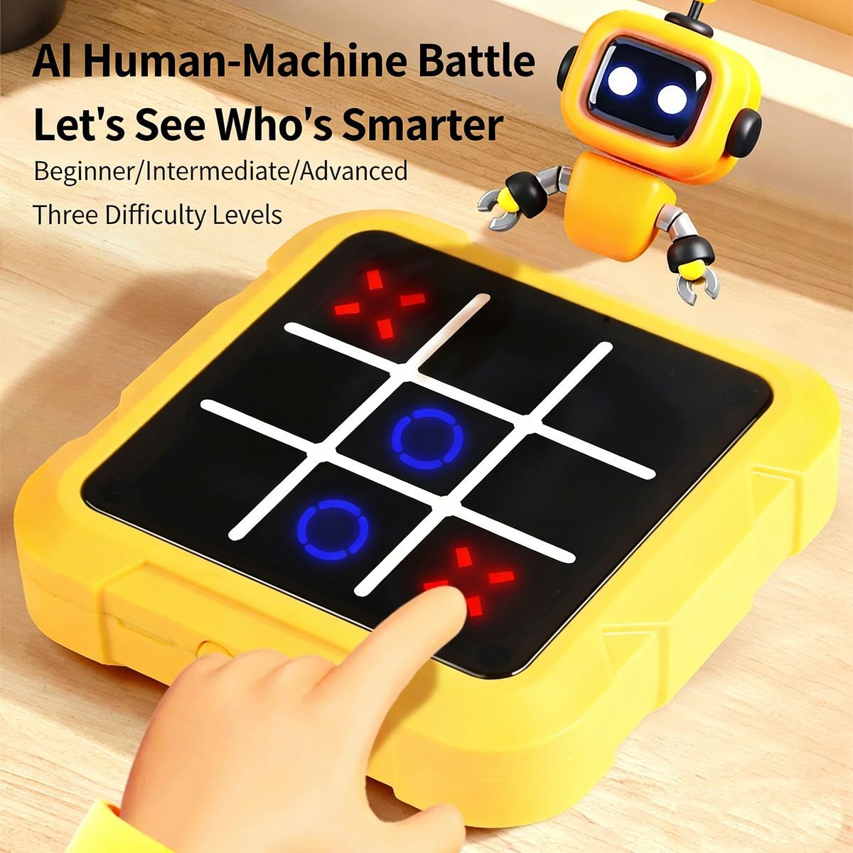 Electronic Chess & Tic-Tac-Toe Board for Family Brain Games