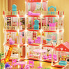 Enchanted Princess Castle DIY Dollhouse with LED Lights
