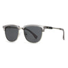 Lunettes de soleil rétro à monture demi-cadre