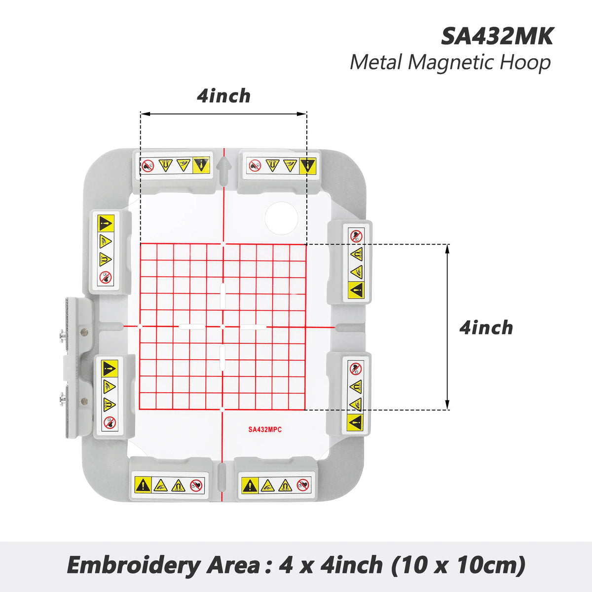 3-Piece Magnetic Embroidery Hoop Set for Brother & Baby Lock Machines