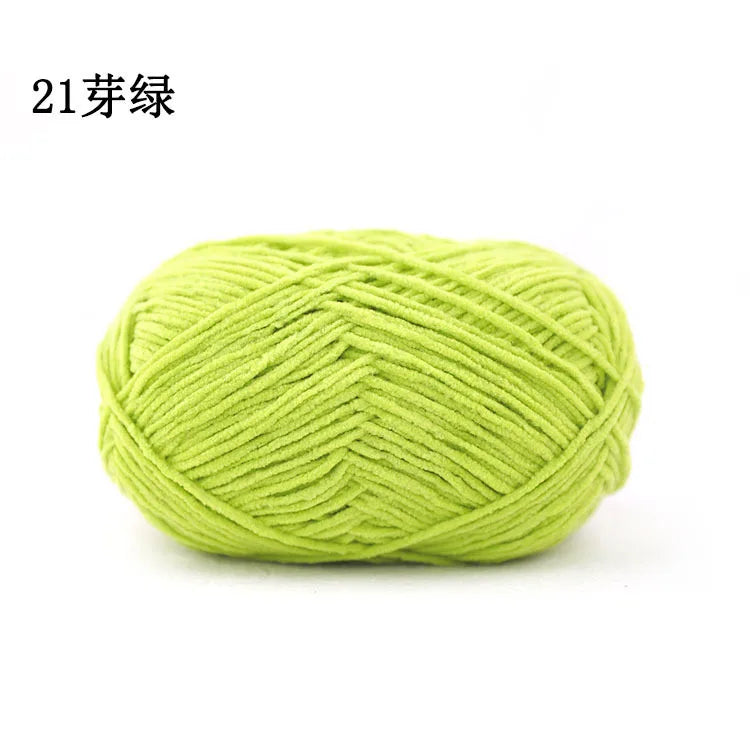 Matte Chenille Yarn for Crochet and Knitting