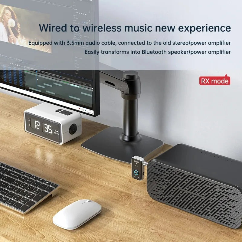 Bluetooth 5.3 Audio Transmitter & Receiver Adapter