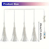 String of white LED fairy lights hanging, featuring USB power and multiple modes.