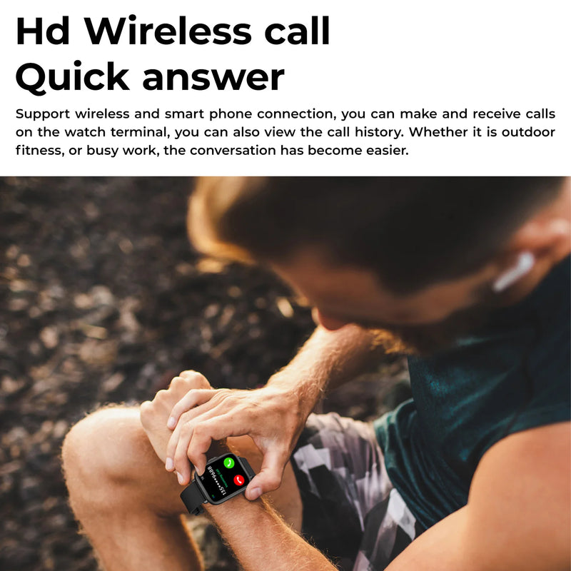 Montre Connectée avec Appels Bluetooth & Suivi de Santé
