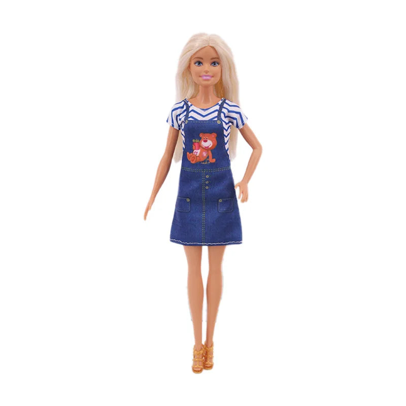 Doll Accessory Set with Suitcase for 11.5-Inch BJD Dolls