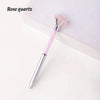 Natural Amethyst Crystal Ballpoint Pen