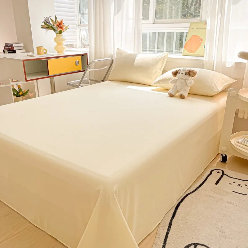 Organic Cotton Percale Bed Sheet Set with Pillowcases