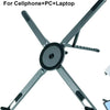 A metal magnetic multi-functional transform holder for cellphones and laptops, featuring a 360 degree rotating design.