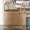 Woven Cotton Rope Storage Basket with Handles