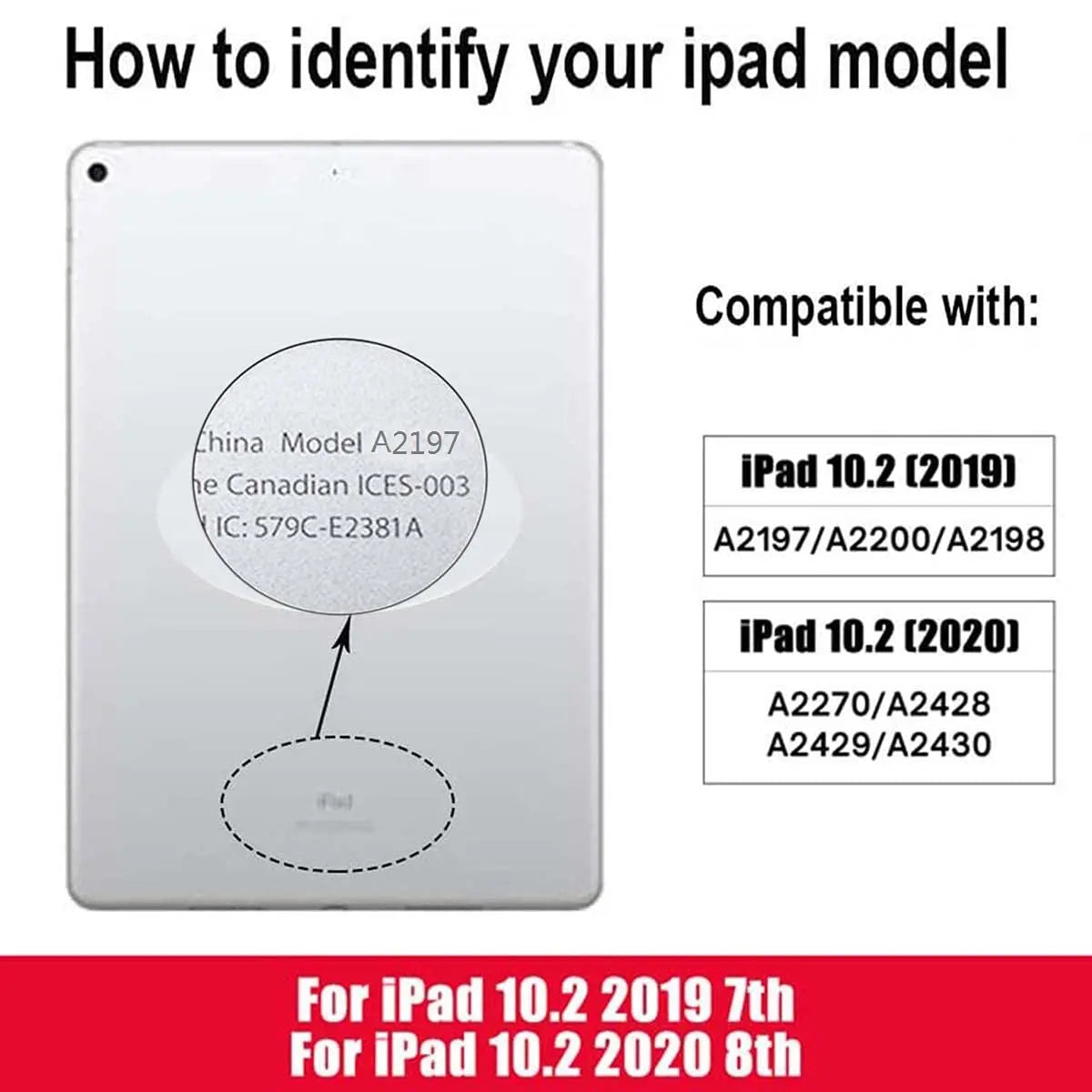 10.2" iPad Touch Screen Digitizer for iPad 7th & 8th Generation