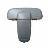 A gray self-locking safety latch designed for refrigerator doors.