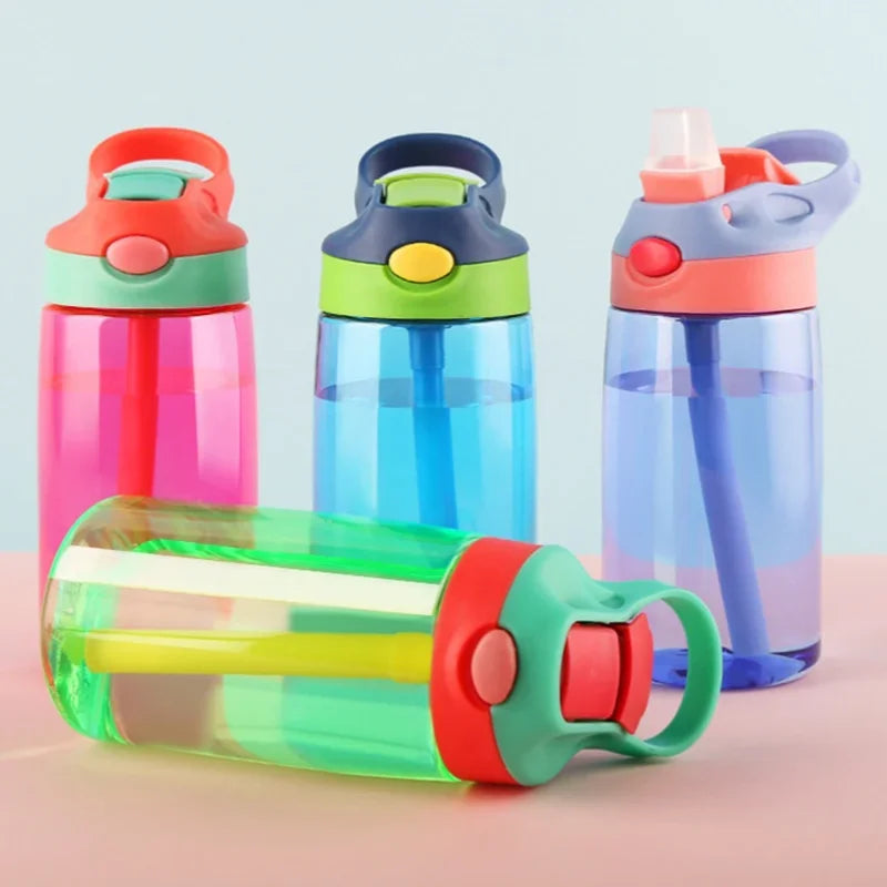Durable Portable Straw Water Bottle