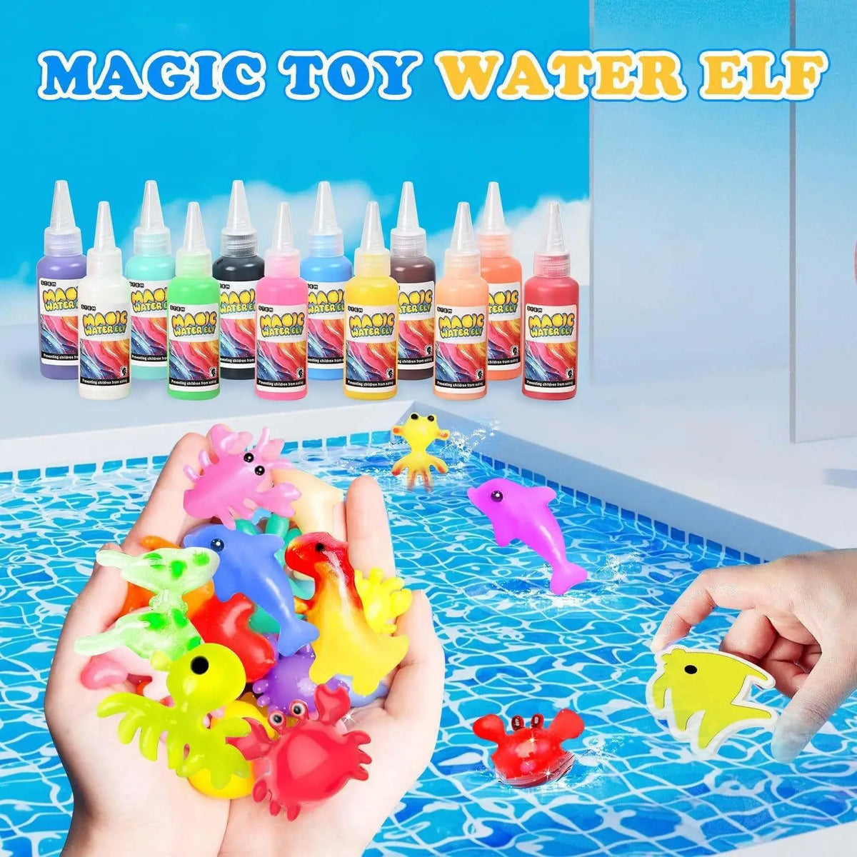 Magic Water Fairy Garden Kit — 12-Pack DIY STEM Sensory Toy with Molds
