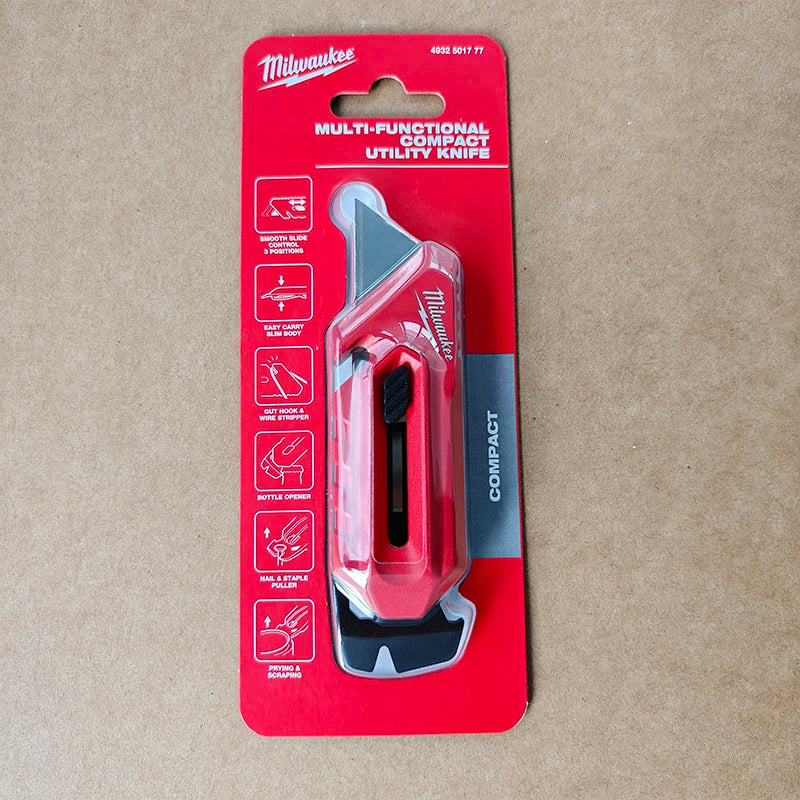 Multi-Function Compact Utility Knife with Wire Stripper & Nail Puller