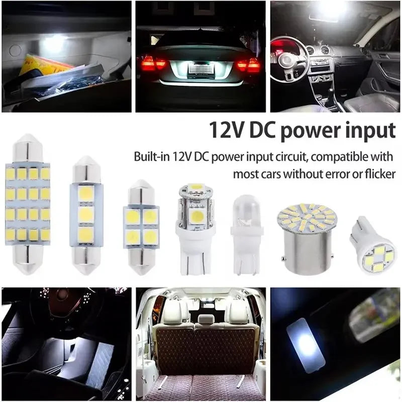 LED Car Interior Light Bulb Set (42-Piece) – 6000K White
