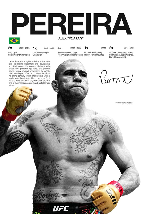 Martial Arts Legend Canvas Wall Art – Inspirational MMA Fighter Poster for Gym & Home