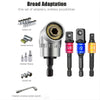 105° Right Angle Drill Attachment with Hex Shank Socket Adapter Set