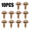 Ten self-tapping fasteners or studs used for automotive applications.