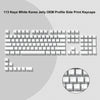 Crystal Clear Jelly Keycaps with Side-Printed Legends for Mechanical Keyboards