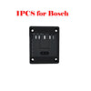 Black wall-mount battery holder for Bosch 18V power tools