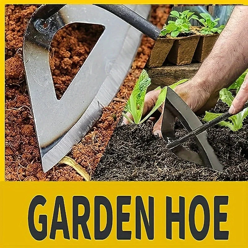 Heavy-Duty Steel Garden Hoe