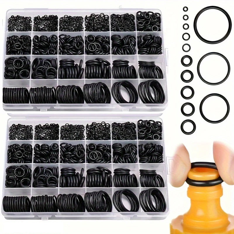 225-Piece O-Ring Assortment Kit for Automotive and Mechanical Repairs