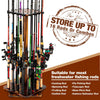 360° Rotating Fishing Rod Rack - Floor Stand Holds Up to 16 Rods