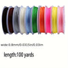 10-Pack Non-Stretch Nylon Cord for Beading & Jewelry Making