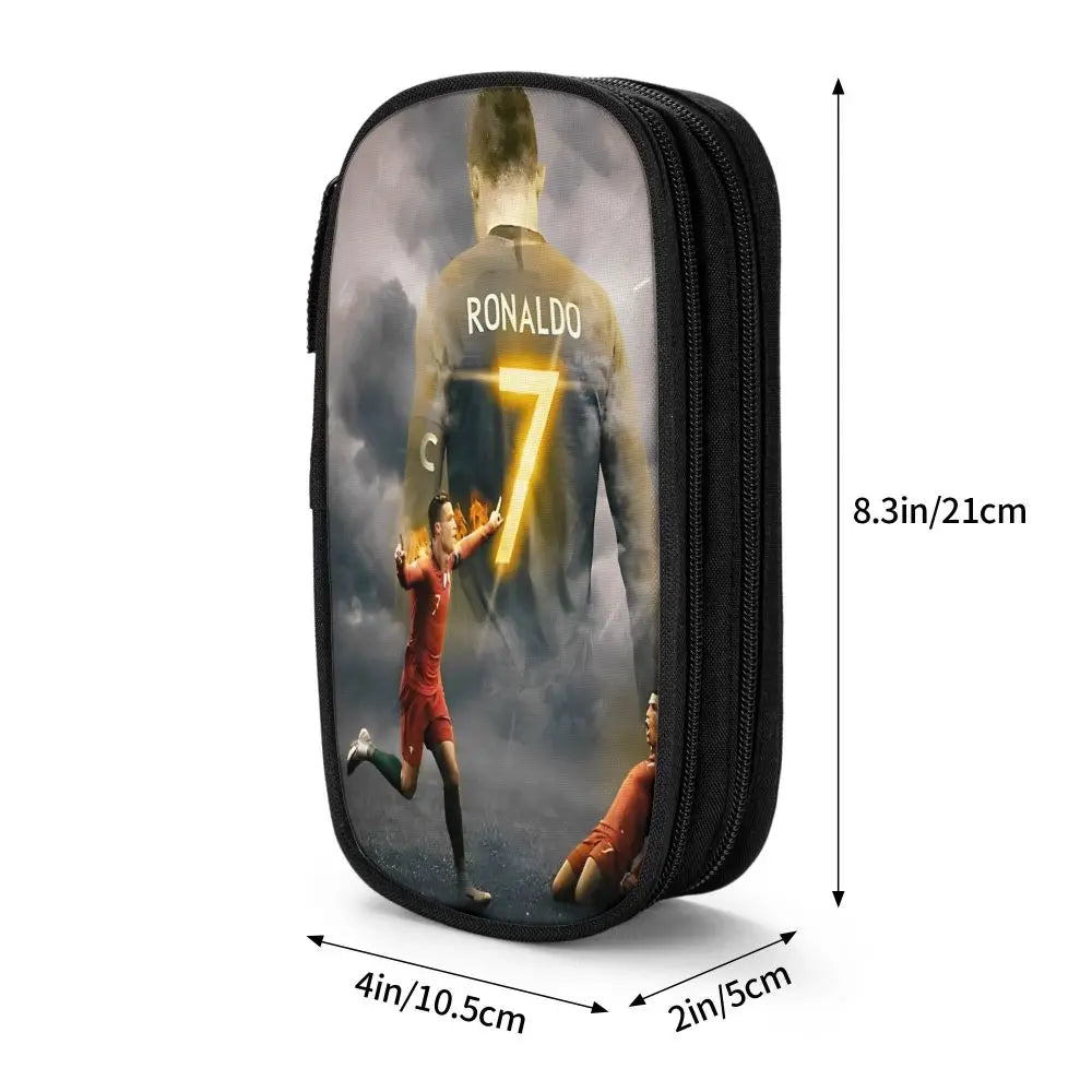 Soccer Star Pen Case – Large-Capacity Pencil Pouch