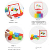 Montessori Rainbow Stacking Blocks for Kids | Spatial Thinking & Math Learning Toy