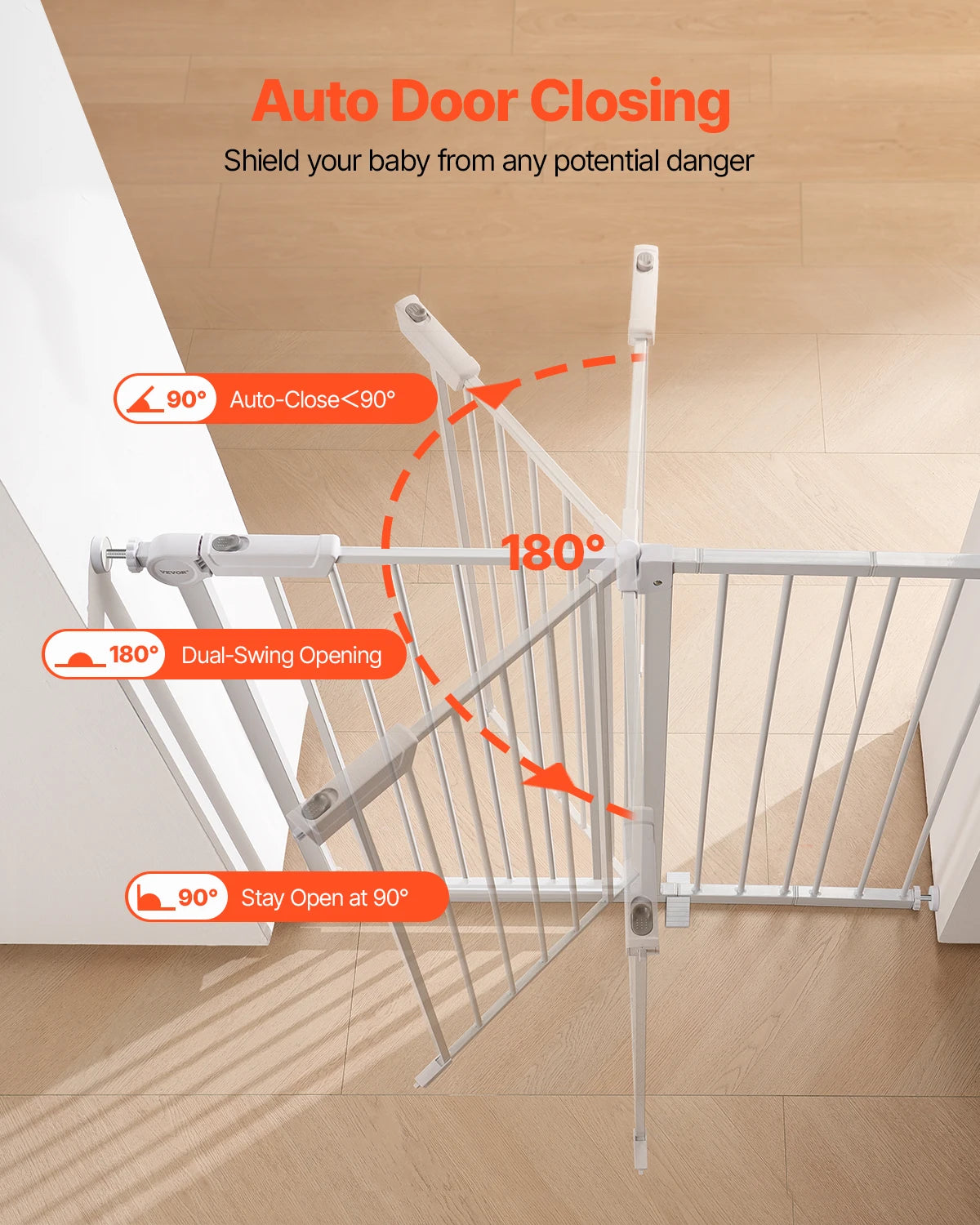 Walk-Through Safety Gate for Babies and Pets