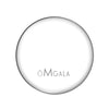 A round, clear glass photo cabochon for jewelry making.