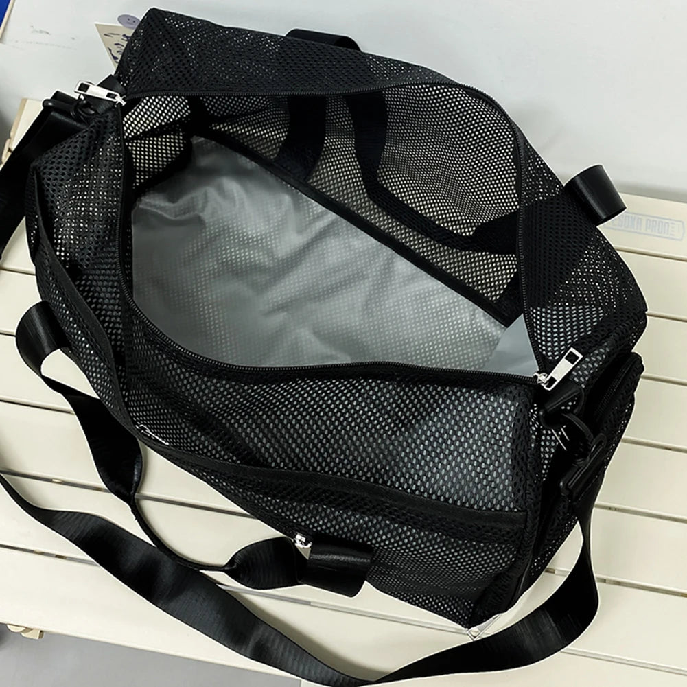 Netz-Reise-Duffeltasche mit Schuhfach